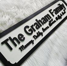 Load image into Gallery viewer, Family Name Road Sign