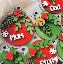 Load image into Gallery viewer, Personalised Family of Baubles