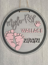 Load image into Gallery viewer, Child's DOB Plaque