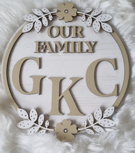 Load image into Gallery viewer, Family Initial Plaque