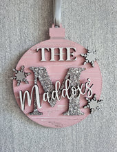 Load image into Gallery viewer, Family Initial Christmas Bauble