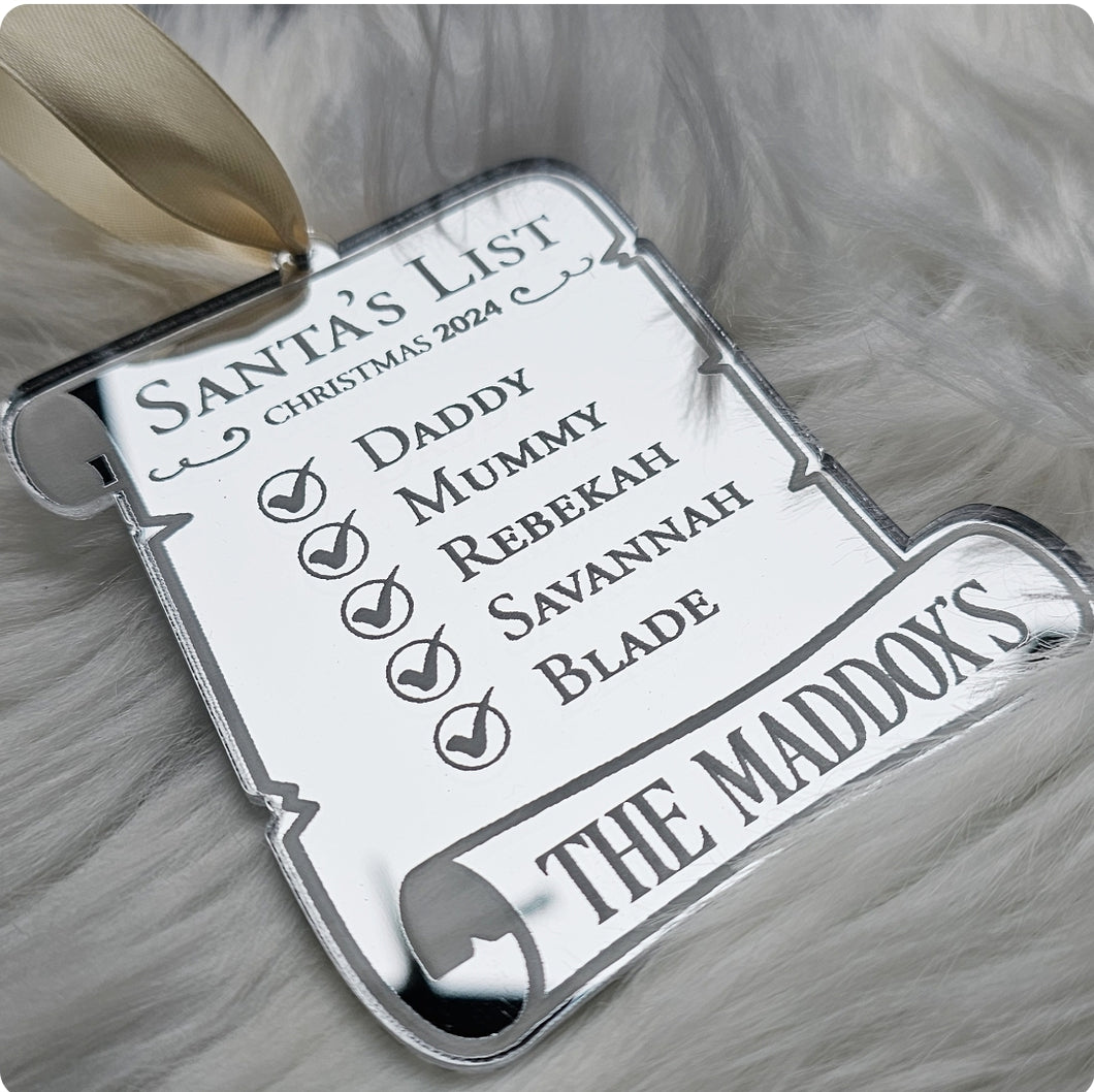 Scroll Family Bauble