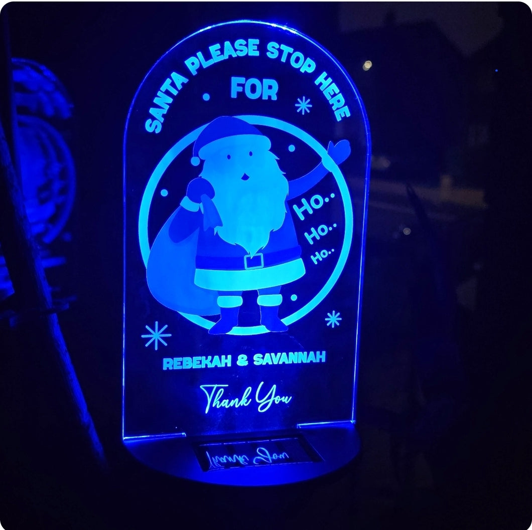 Solar Powered Santa Please Stop Here