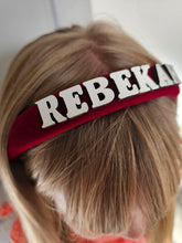 Load image into Gallery viewer, Personalised Velvet Hairband
