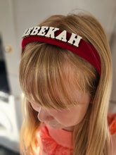 Load image into Gallery viewer, Personalised Velvet Hairband
