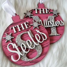 Load image into Gallery viewer, Family Initial Christmas Bauble

