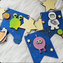 Load image into Gallery viewer, Space Themed Bunting
