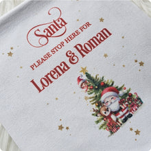Load image into Gallery viewer, Santa Stop Here Pennant
