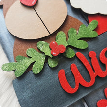 Load image into Gallery viewer, Christmas Wishes Sleigh Style Plaque
