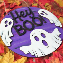 Load image into Gallery viewer, Hey Boo Plaque
