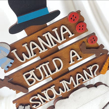 Load image into Gallery viewer, Wanna Build a Snowman Signpost
