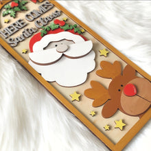 Load image into Gallery viewer, Here Comes Santa Claus Plaque
