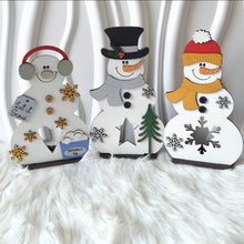Load image into Gallery viewer, Snowman Tealight Holders
