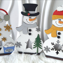 Load image into Gallery viewer, Snowman Tealight Holders
