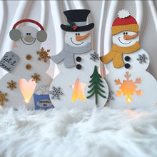 Load image into Gallery viewer, Snowman Tealight Holders
