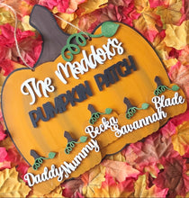 Load image into Gallery viewer, Personalised Family Pumpkin Patch
