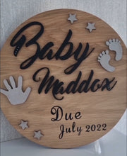 Load image into Gallery viewer, Baby Announcement Plaque
