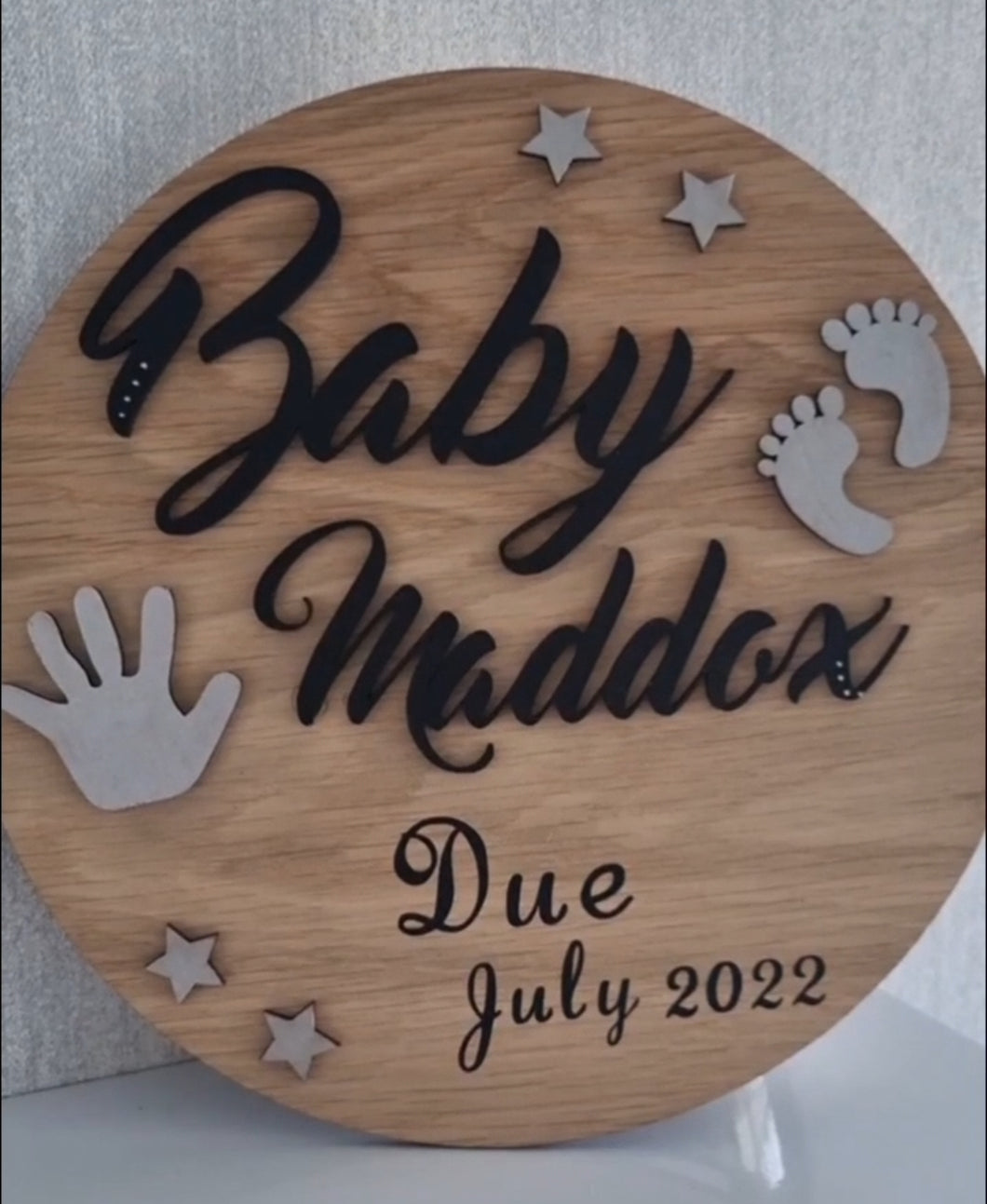 Baby Announcement Plaque